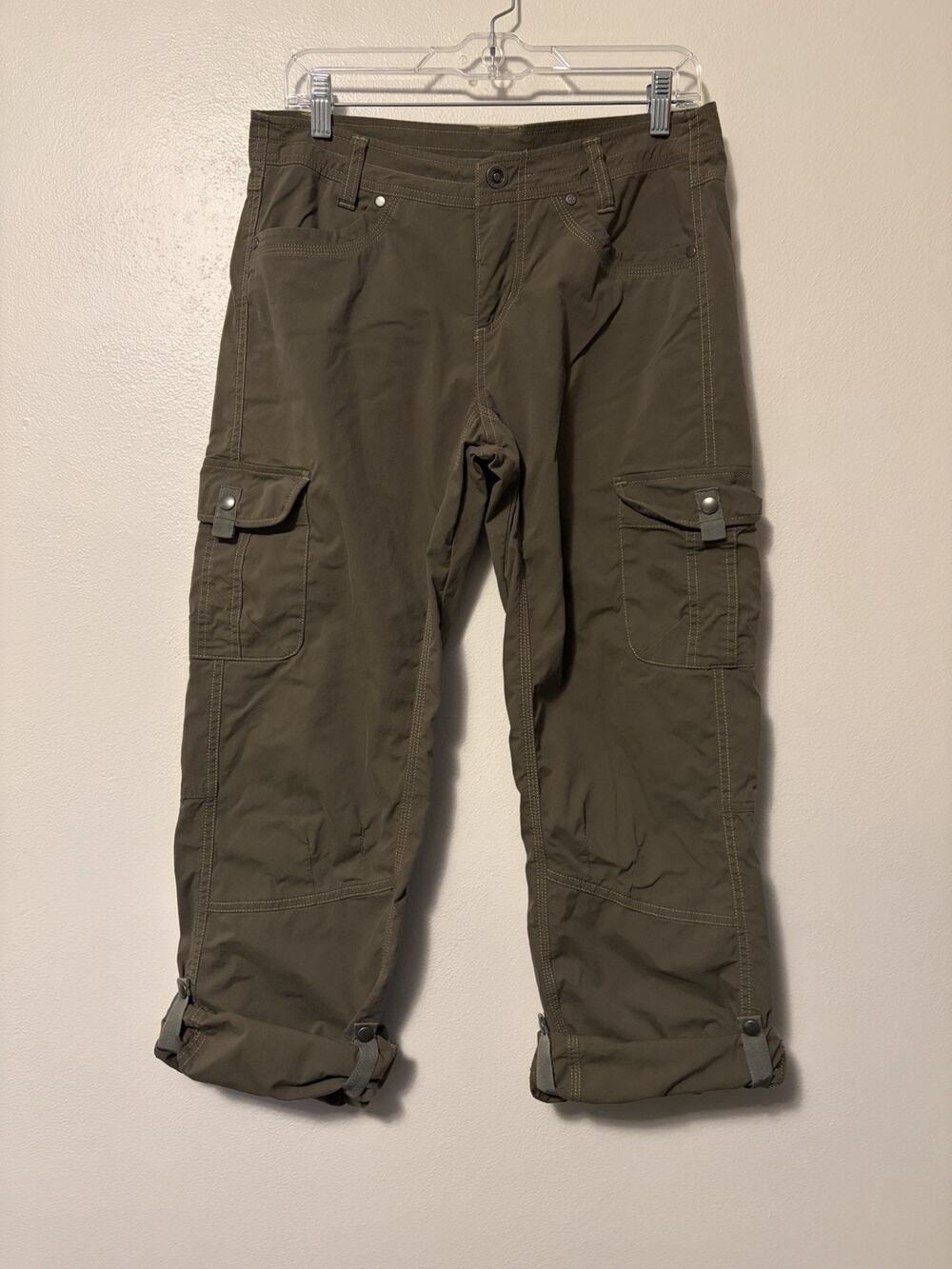 Kuhl Pants Women's size 8 Splash Roll-Up Vintage Patina Dye Hiking Outdoor Cargo